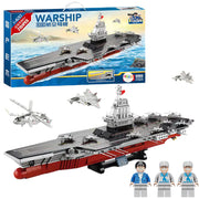 Didelio lėktuvnešio “WARSHIP 003” konstruktoriaus rinkinys vaikams 1:420 2151 el.
