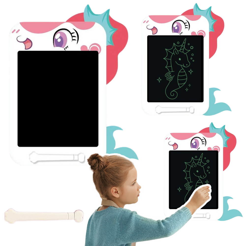 LCD piešimo planšetė vaikams, balta