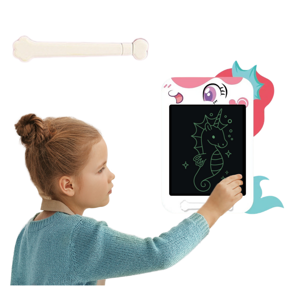 LCD piešimo planšetė vaikams, balta