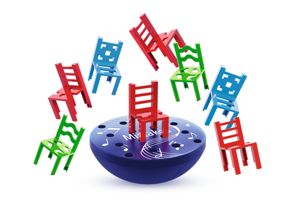 Arkadinis stalo žaidimas „Balansuojančios kėdės“, Trefl