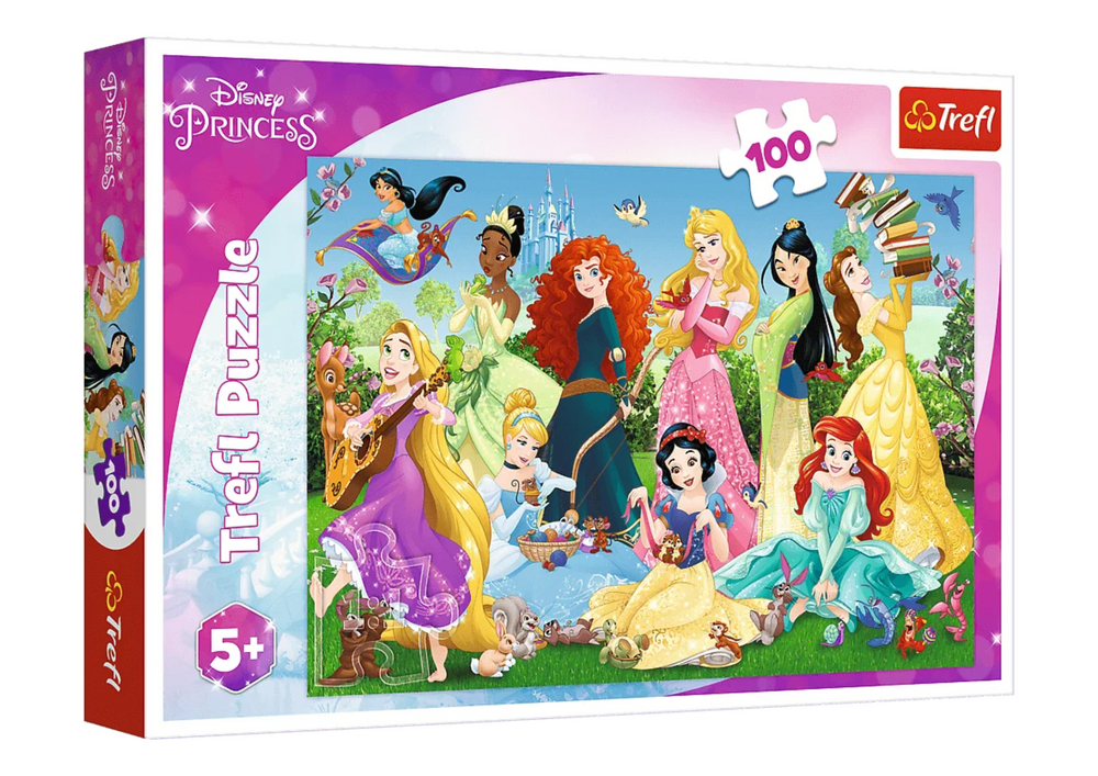 Dėlionė vaikams „Disney pasakų princesės“ 100 el., Trefl
