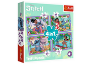 Dėlionė vaikams „Lilo ir Stitch“ 4in1, Trefl