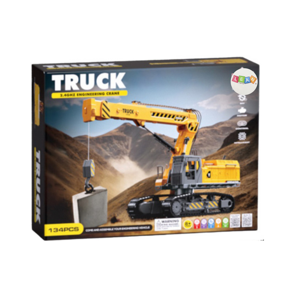 Nuotoliniu būdu valdomas vikšrinio ekskavatoriaus konstruktorius 133 el.