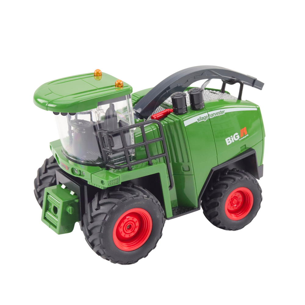 Nuotoliniu būdu valdomas kukurūzų kombainas 1:24, žalias