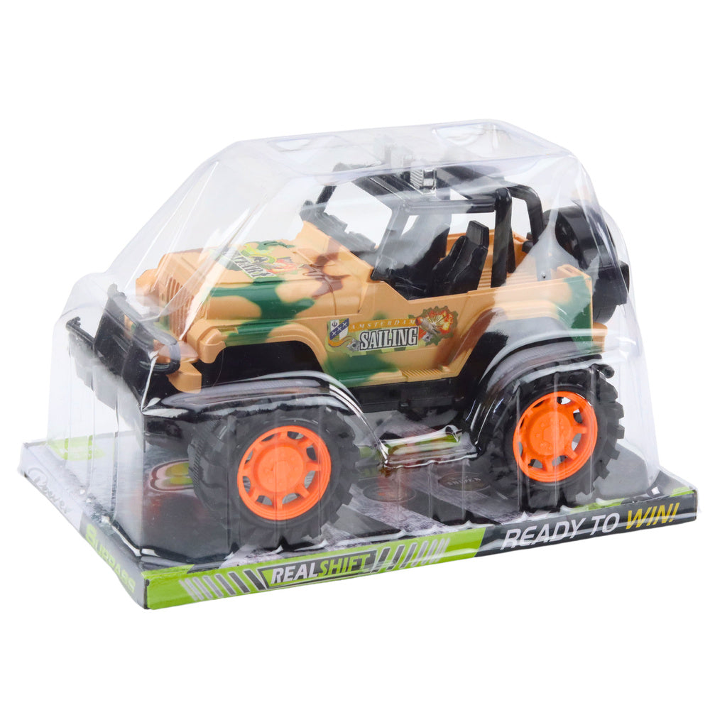 Žaislinis karinis visureigis, šviesiai rudas