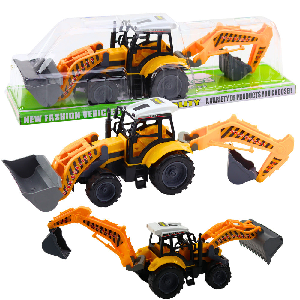 Didelis statybinis ekskavatorius vaikams su judančiu kaušu