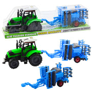 Didelis traktoriaus rinkinys su diskinėmis akėčiomis
