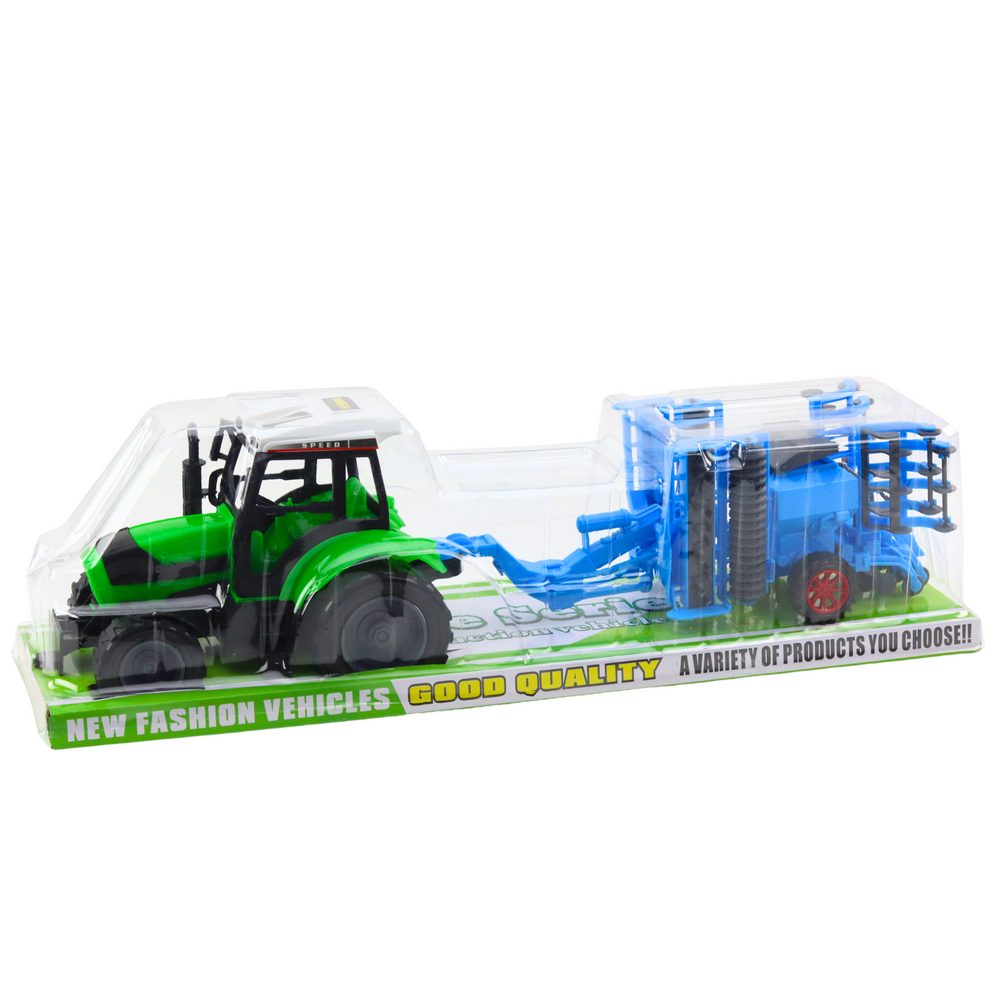 Didelis traktoriaus rinkinys su diskinėmis akėčiomis