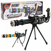 Interaktyvus žaislinis kulkosvaidis su šviesos ir garso efektais