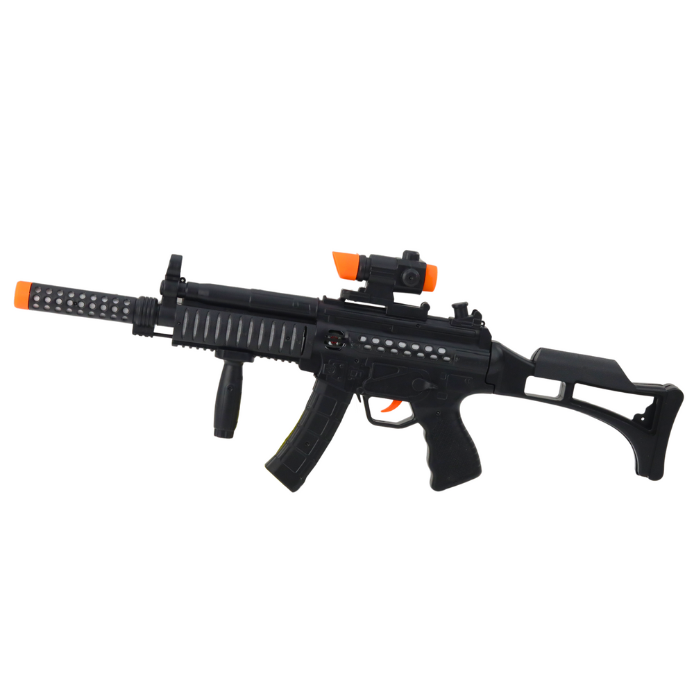 Žaislinis kulkosvaidis su garso ir šviesos efektais 62cm