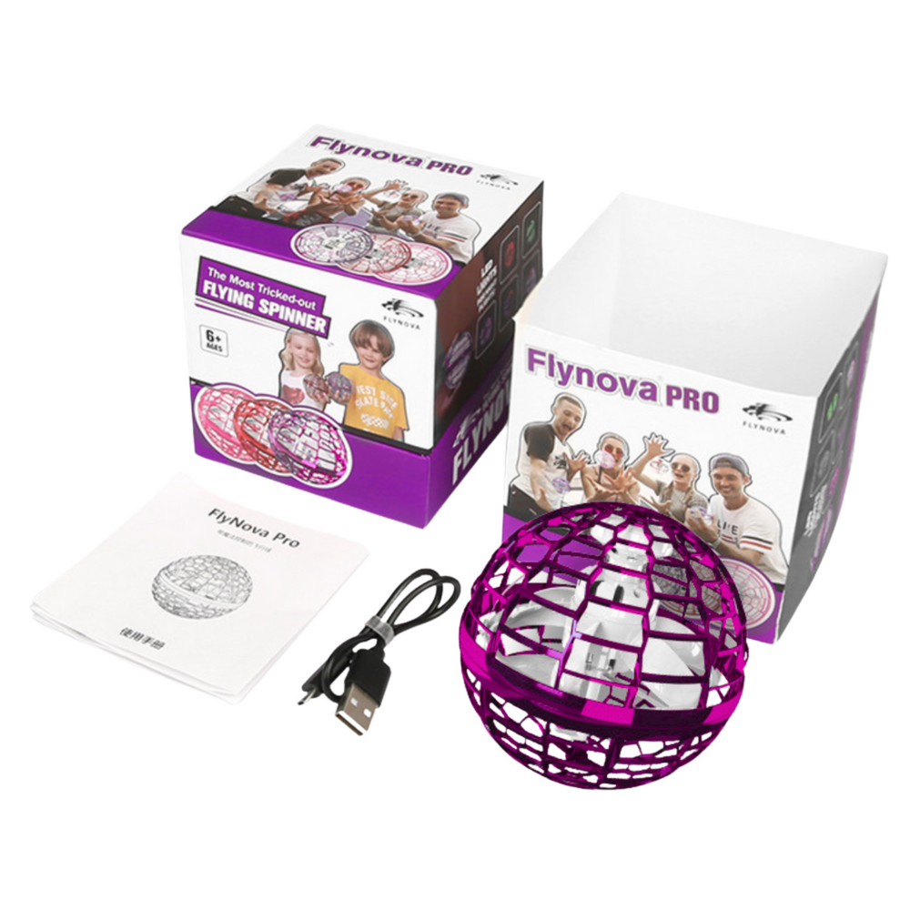 Skraidantis, rankomis valdomas kamuolys „Flynova“, rožinis