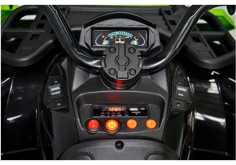 Vaikiškas elektrinis keturratis BDM 0909 24V baltas