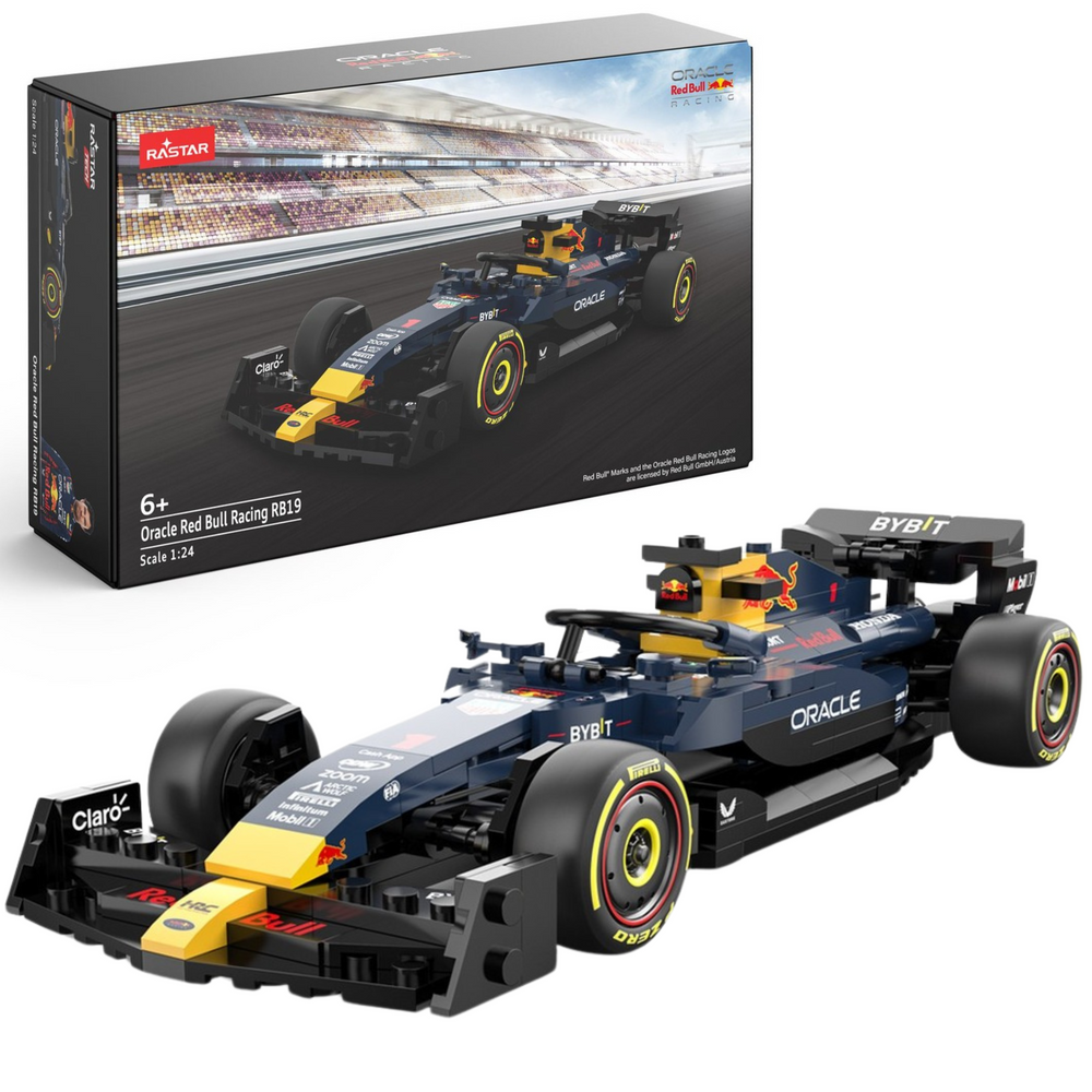 Lenktyninio automobilio „Red Bull F1 RB19“ konstruktorius vaikams 1:24 Rastar