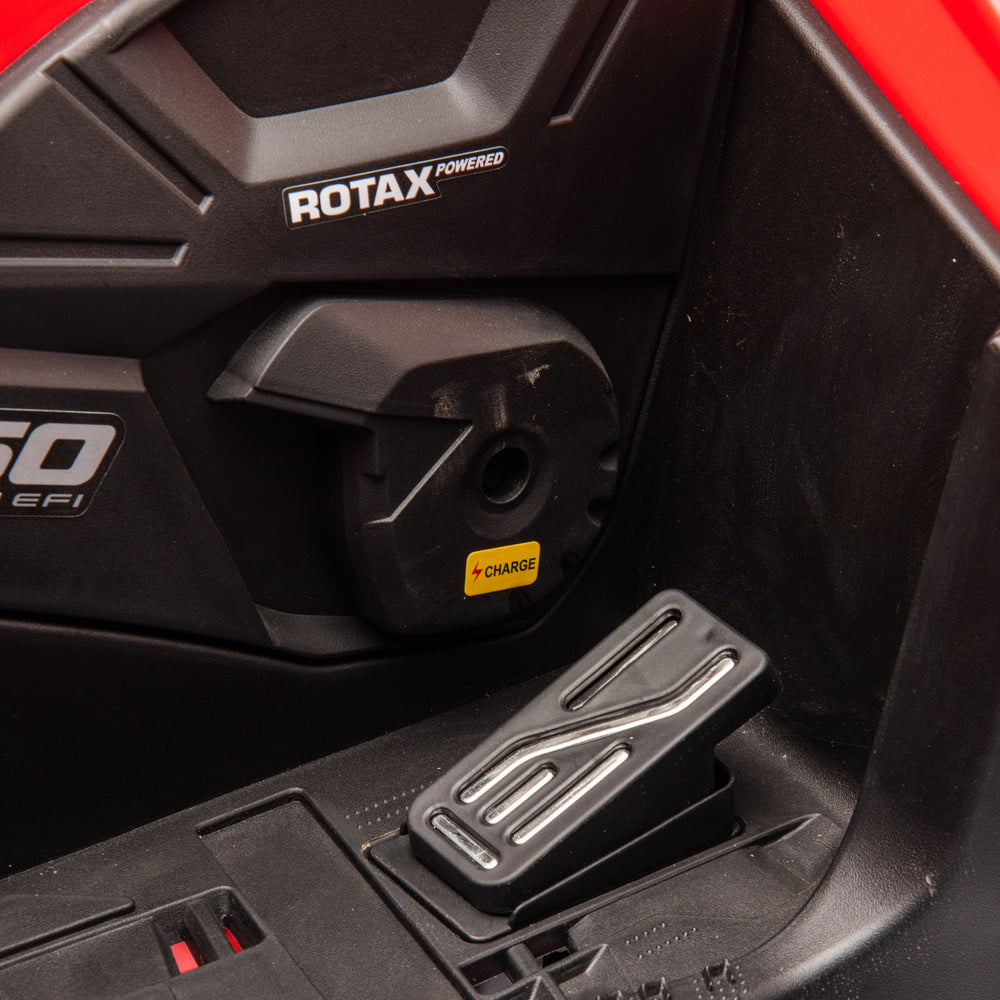 Elektrinis vienvietis keturratis vaikams Can Am Outlander 4x4 DK-CA005, raudonas