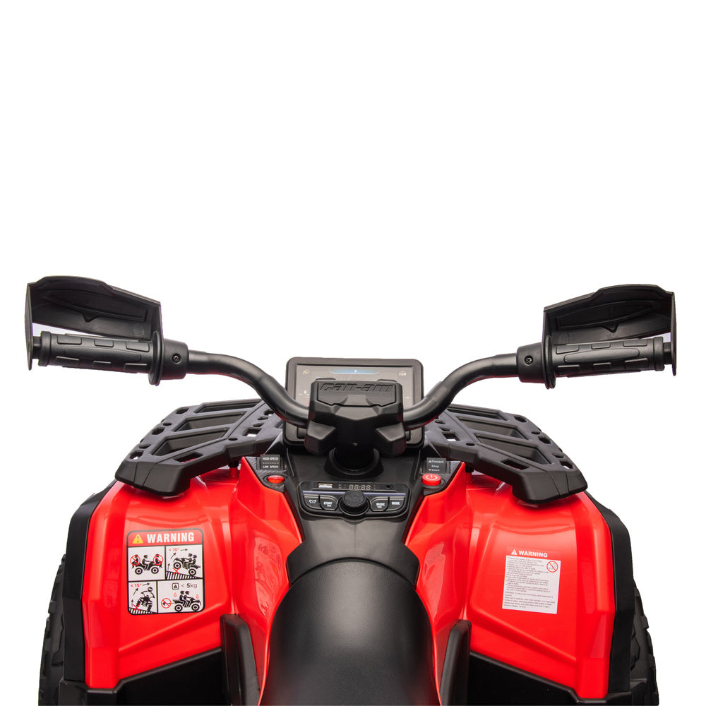 Elektrinis vienvietis keturratis vaikams Can Am Outlander 4x4 DK-CA005, raudonas