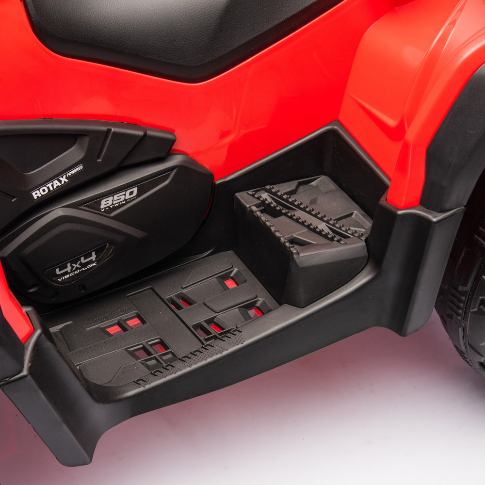 Elektrinis vienvietis keturratis vaikams Can Am Outlander 4x4 DK-CA005, raudonas