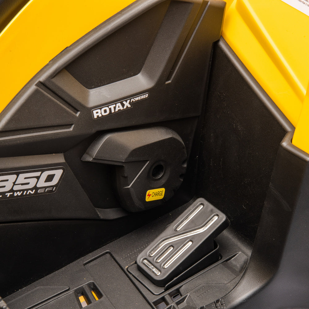 Elektrinis vienvietis keturratis vaikams Can Am Outlander 4x4 DK-CA005, geltonas