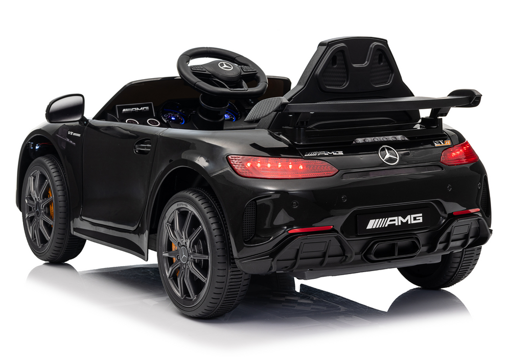 Vienvietis elektromobilis vaikams Mercedes GTR, baltas