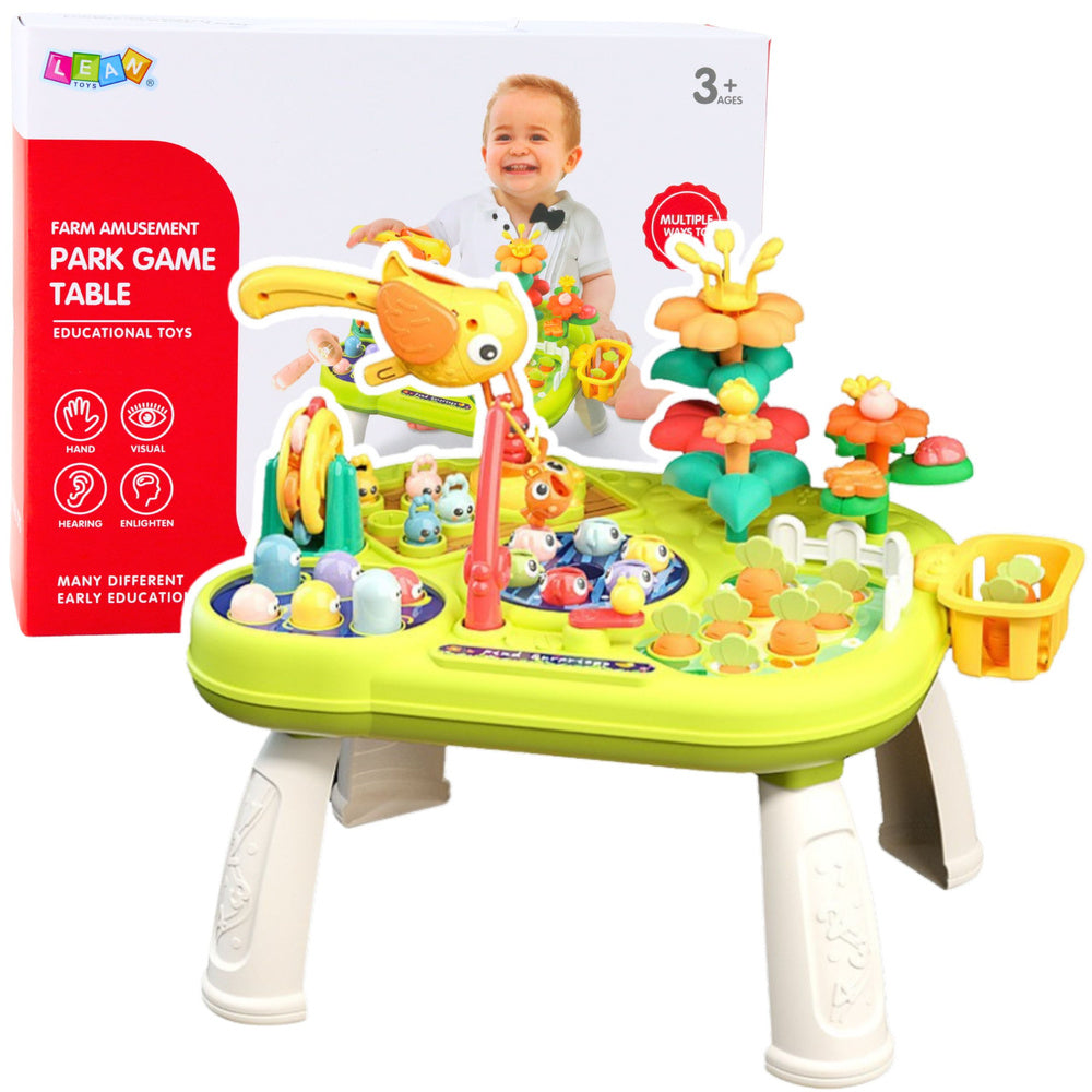 Interaktyvus edukacinis stalas vaikams su žaidimais “Playground”, geltonas