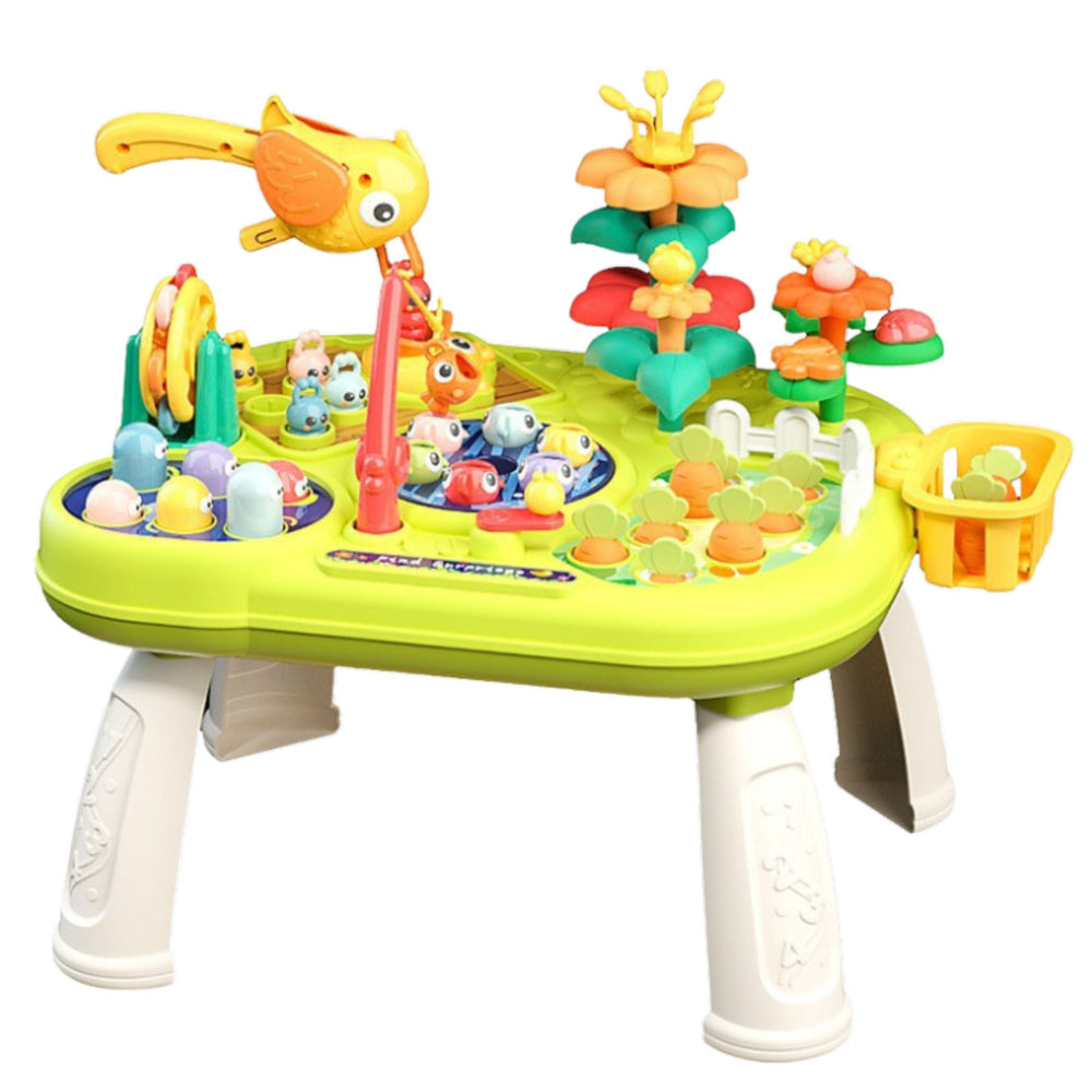 Interaktyvus edukacinis stalas vaikams su žaidimais “Playground”, geltonas