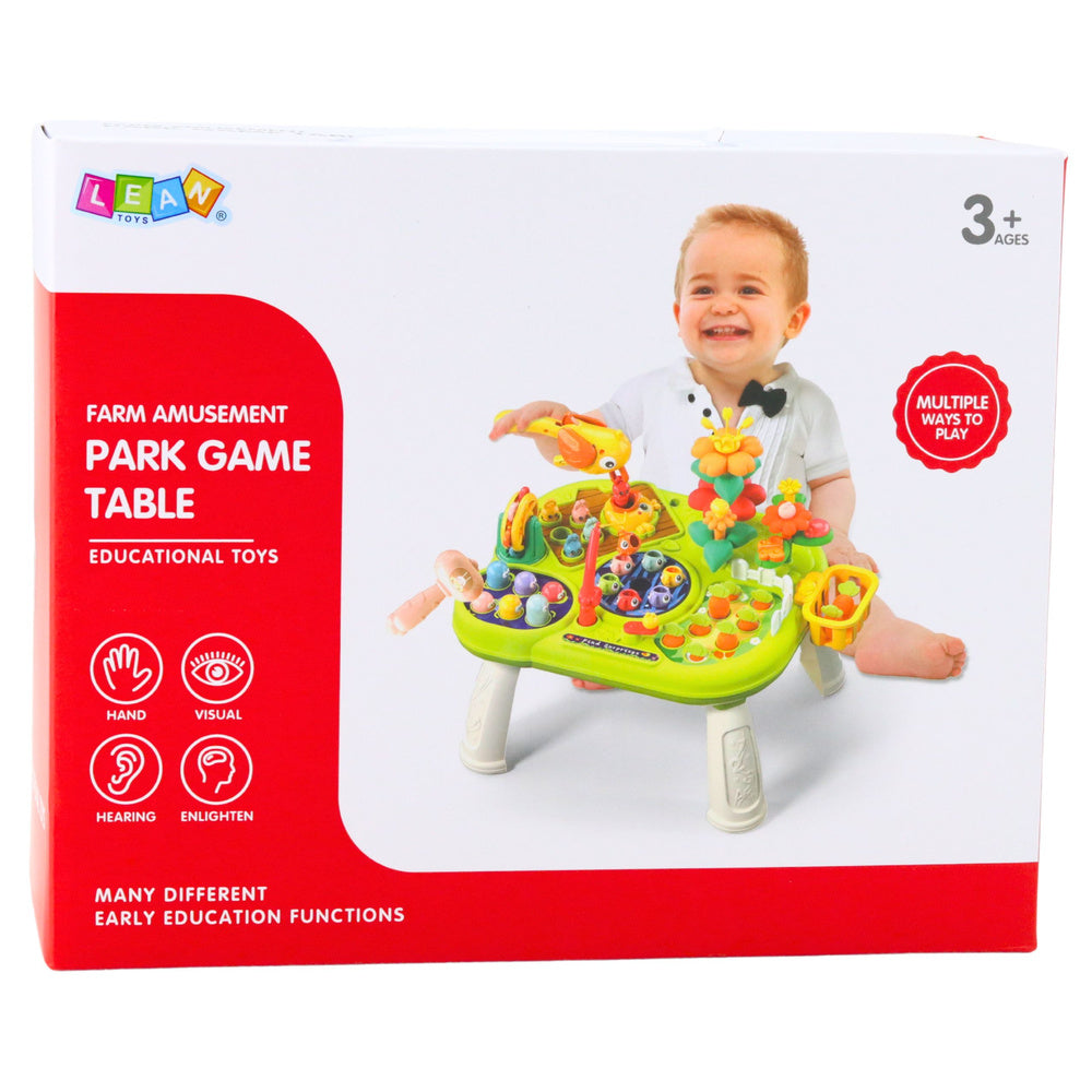 Interaktyvus edukacinis stalas vaikams su žaidimais “Playground”, geltonas