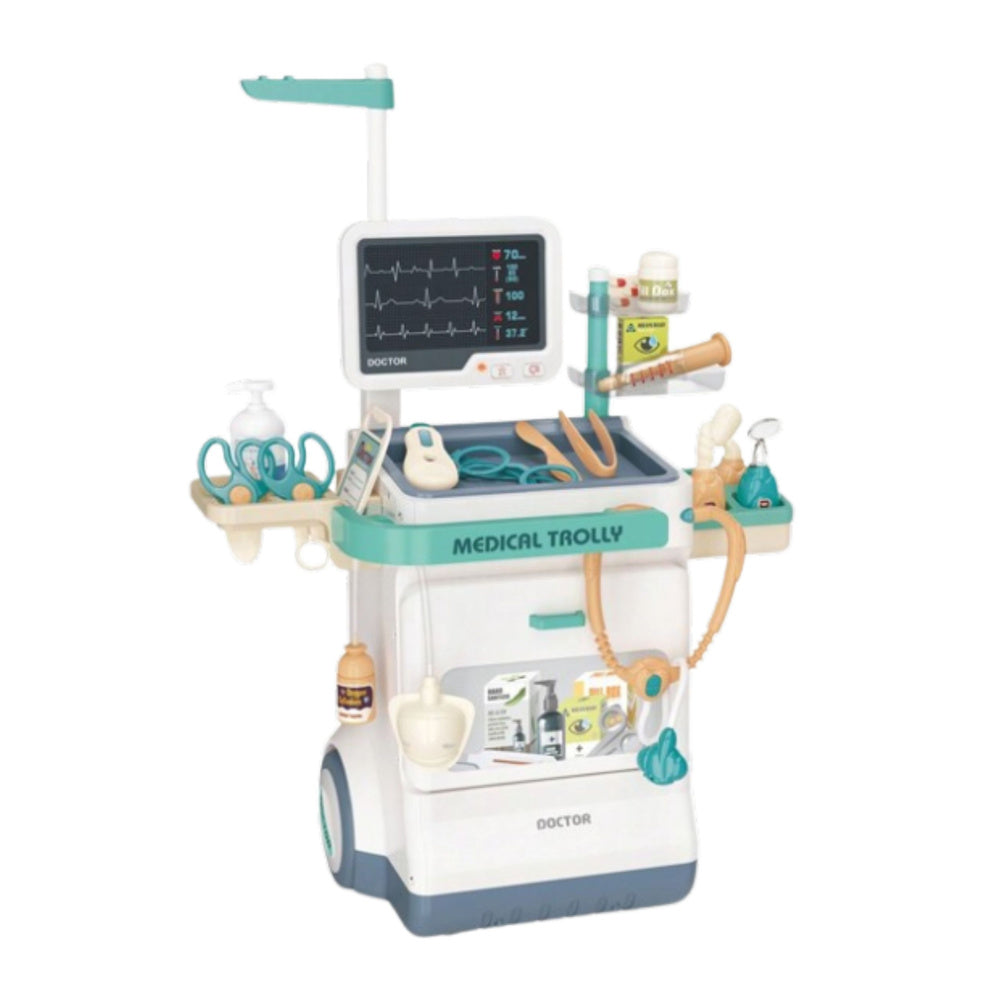 Didelis ir interaktyvus EKG gydytojo rinkinys su priedais 26 vnt.