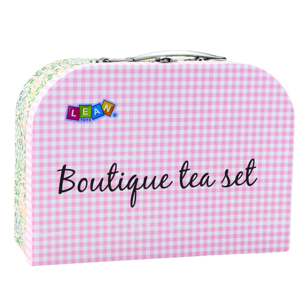 Stilingas arbatos servizo rinkinys vaikams lagaminėlyje 15 vnt.