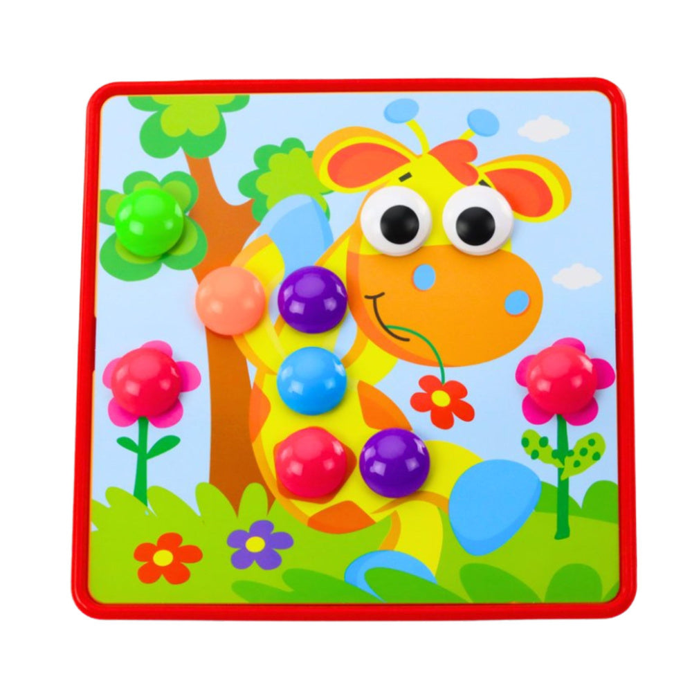 Kūrybinė mozaikinė dėlionė vaikams su 12 lentelių