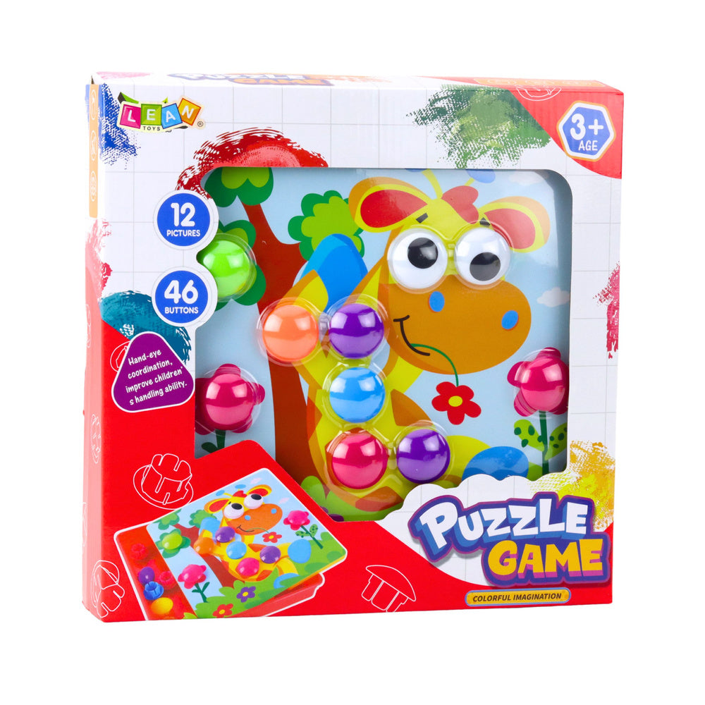 Kūrybinė mozaikinė dėlionė vaikams su 12 lentelių