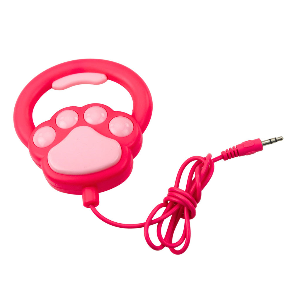 Interaktyvus šuo pudelis su kaspinais ir pavadėliu, baltas