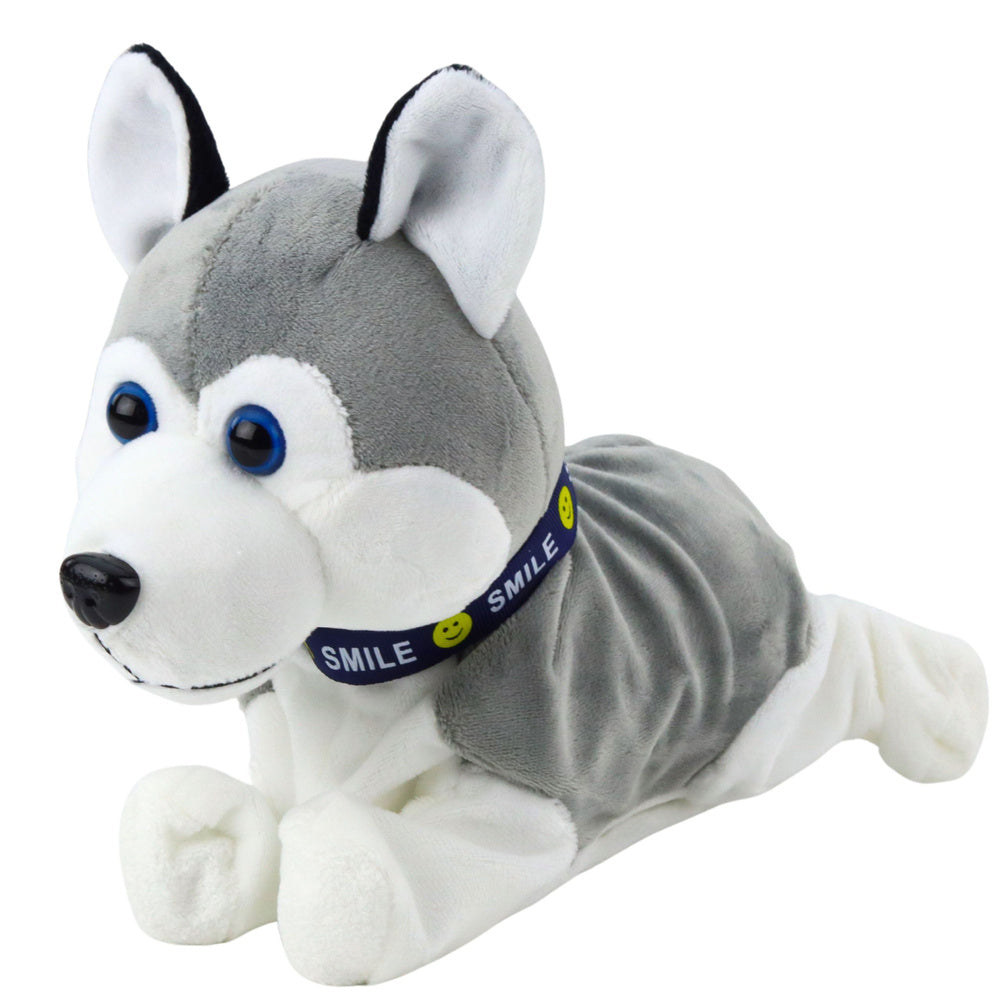 Interaktyvus pliušinis husky šuo