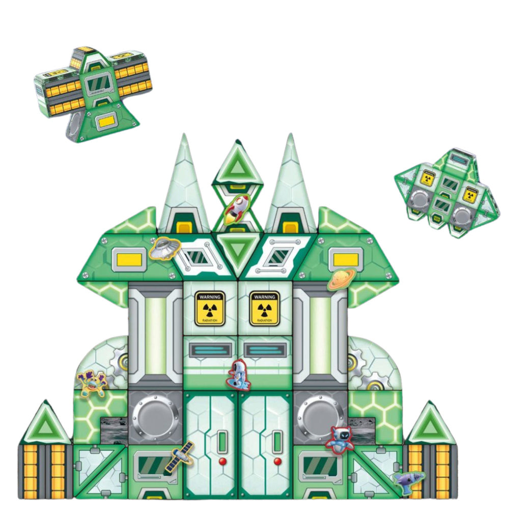 Magnetinis konstruktorius „Magnetinė kosminė stotis“ 66 el.