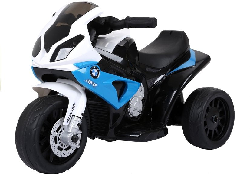 Elektrinis triratis motociklas vaikams BMW S1000RR, mėlynas