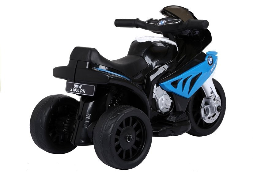 Elektrinis triratis motociklas vaikams BMW S1000RR, mėlynas