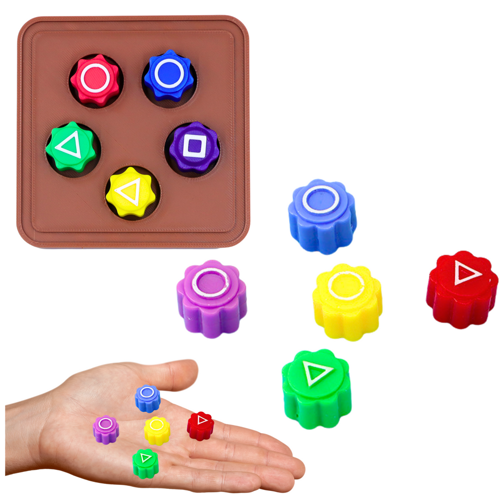 Arkadinis žaidimas vaikams „Gonggi Hacele“ su stovu 5 vnt.