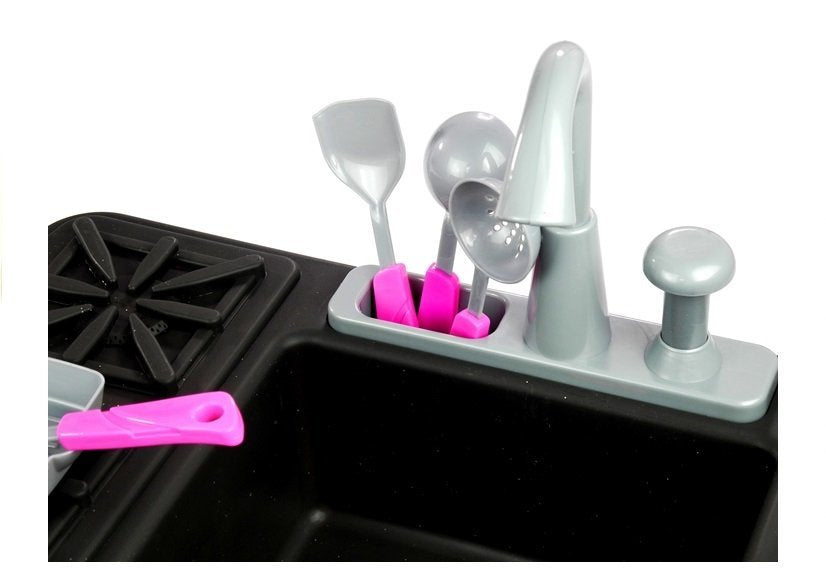 Vaikiška kriauklė su virykle ir priedais