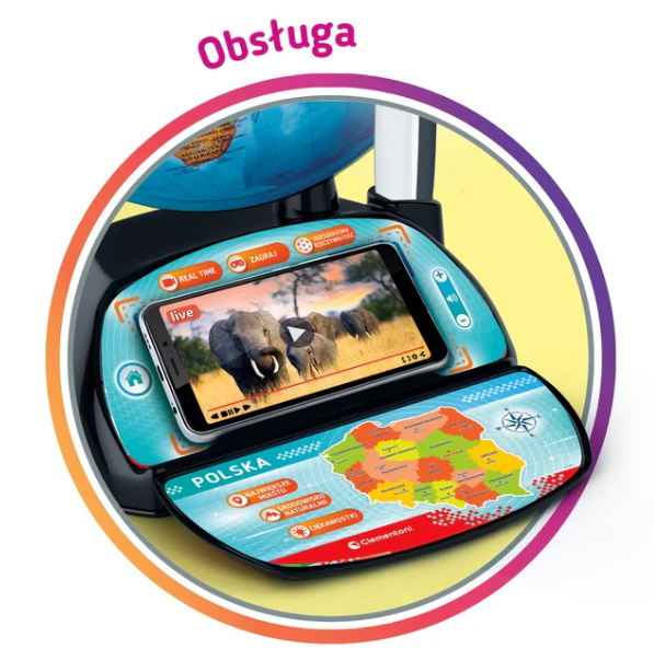 Interaktyvus mokomasis gaublys vaikams, Clementoni 50848