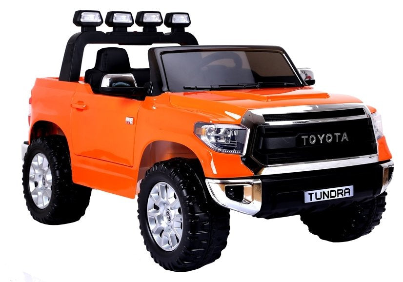 Dvivietis elektrinis džipas vaikams Toyota Tundra, oranžinis