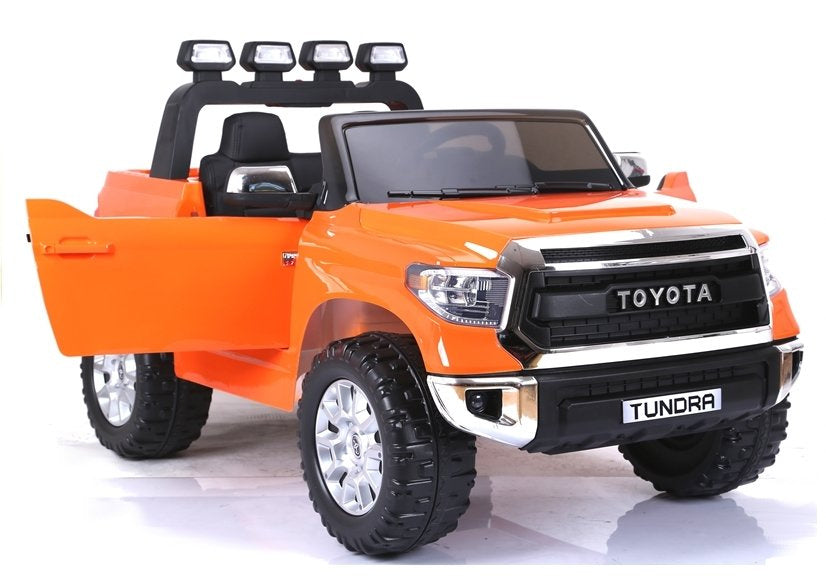 Dvivietis elektrinis džipas vaikams Toyota Tundra, oranžinis