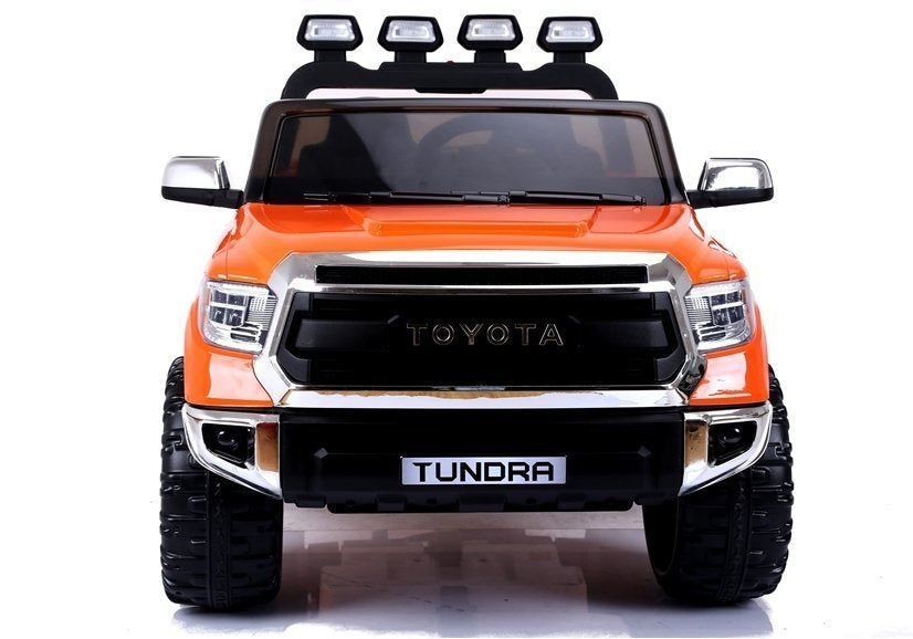 Dvivietis elektrinis džipas vaikams Toyota Tundra, oranžinis