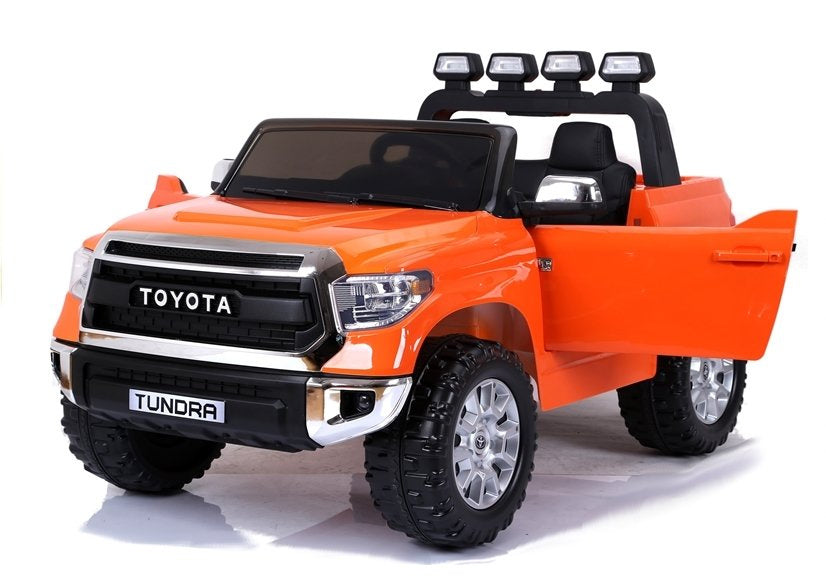 Dvivietis elektrinis džipas vaikams Toyota Tundra, oranžinis