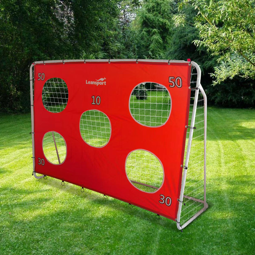 Futbolo treniruočių vartai su taikiniu 213x152x75cm