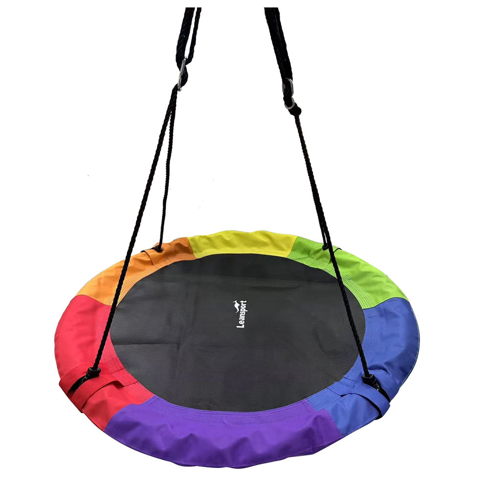 Sodo sūpynės vaikams „Gandro lizdas“ 100 cm, spalvotos