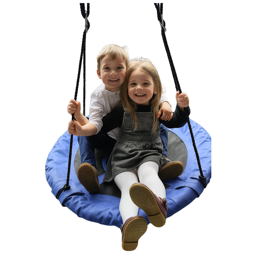 Sodo sūpynės vaikams „Gandro lizdas“ 80 cm, mėlyna