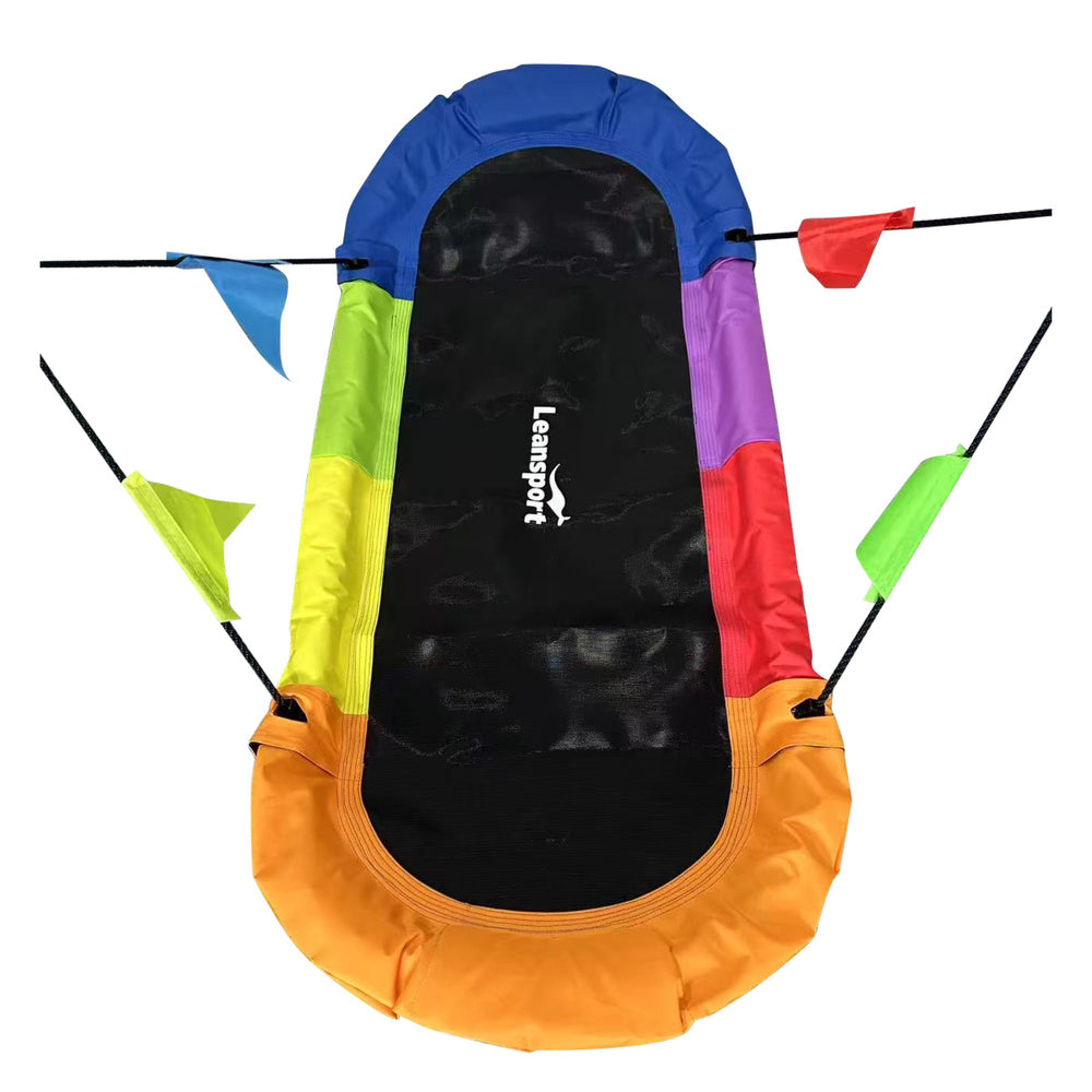 Sodo sūpynės vaikams „Gandro lizdas“ 167x75cm, spalvotos