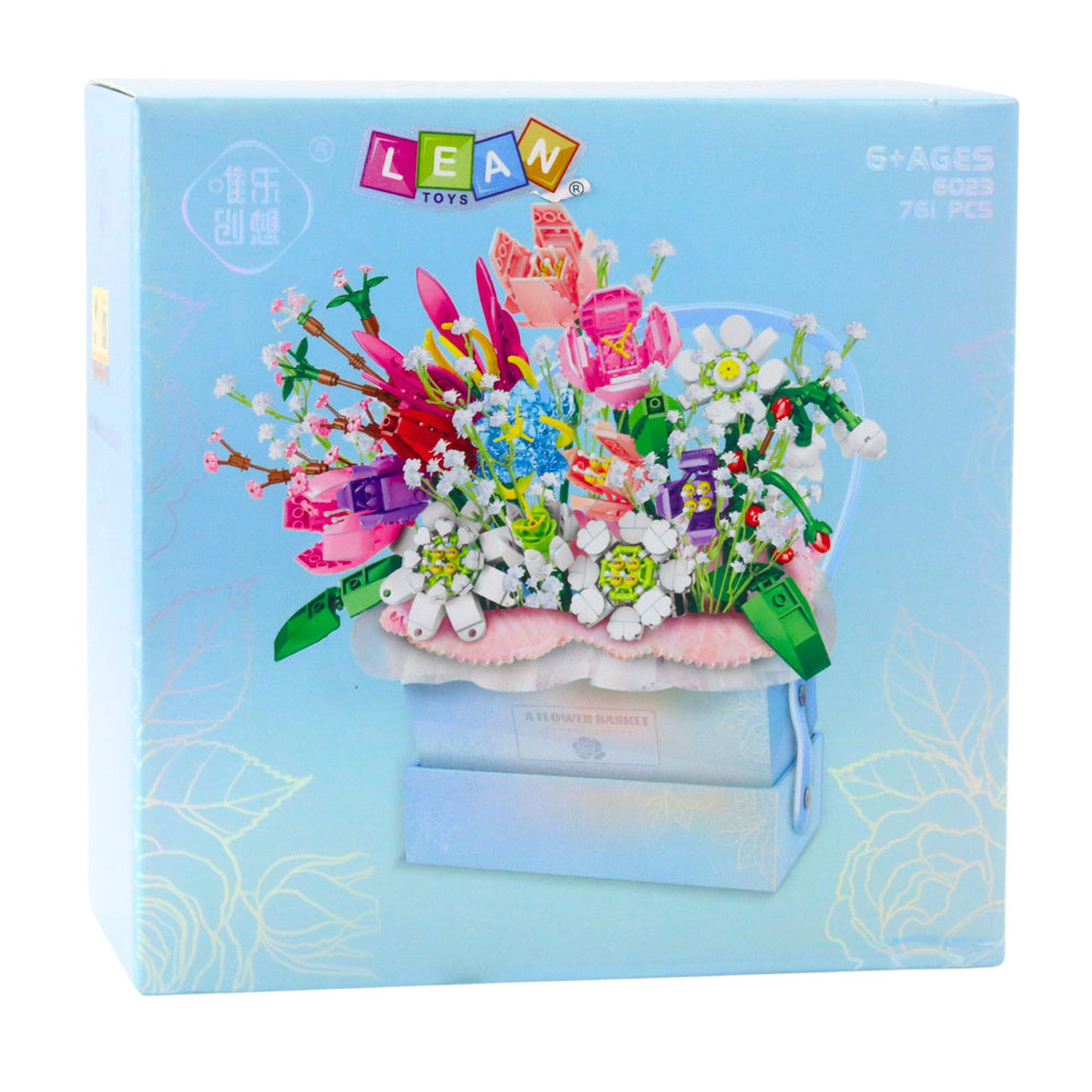 Konstruktoriaus rinkinys vaikams  “Gėlių dėžutė” su LED apšvietimu 761 el.