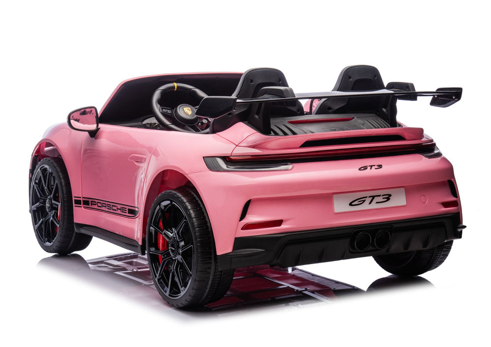 Dvivietis vaikiškas elektromobilis vaikams Porsche GT3 24V, rožinis
