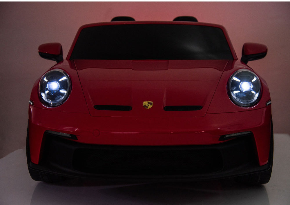 Dvivietis vaikiškas elektromobilis vaikams Porsche GT3  24V, raudonas