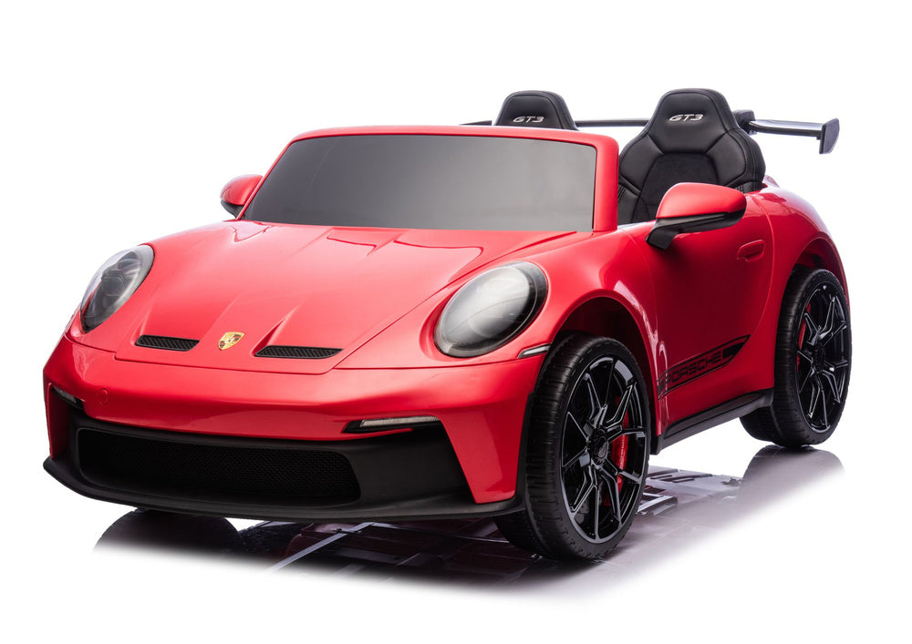 Dvivietis vaikiškas elektromobilis vaikams Porsche GT3  24V, raudonas
