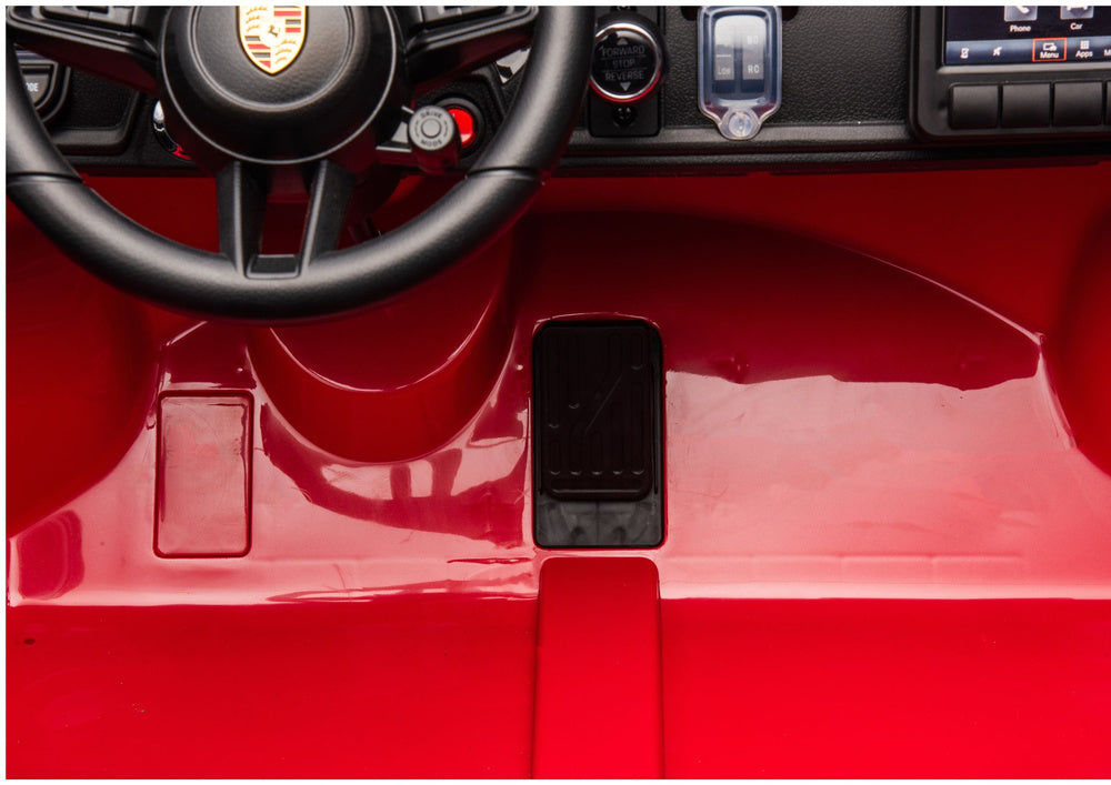 Dvivietis vaikiškas elektromobilis vaikams Porsche GT3  24V, raudonas